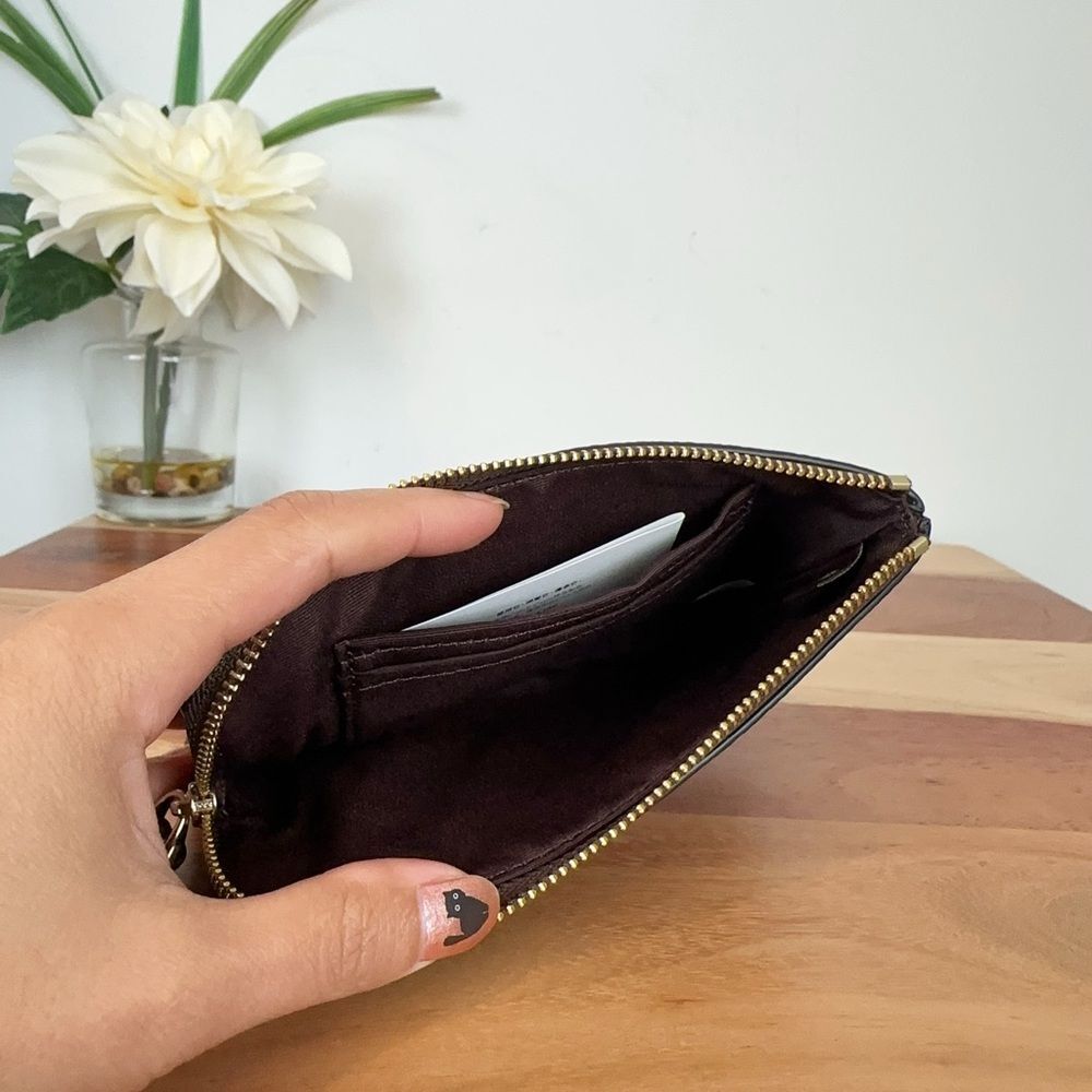 NWT Coach Cosmic Coach Corner Zip Wristlet In Signature Canvas With Robot‎ Print - Picture 6 of 6